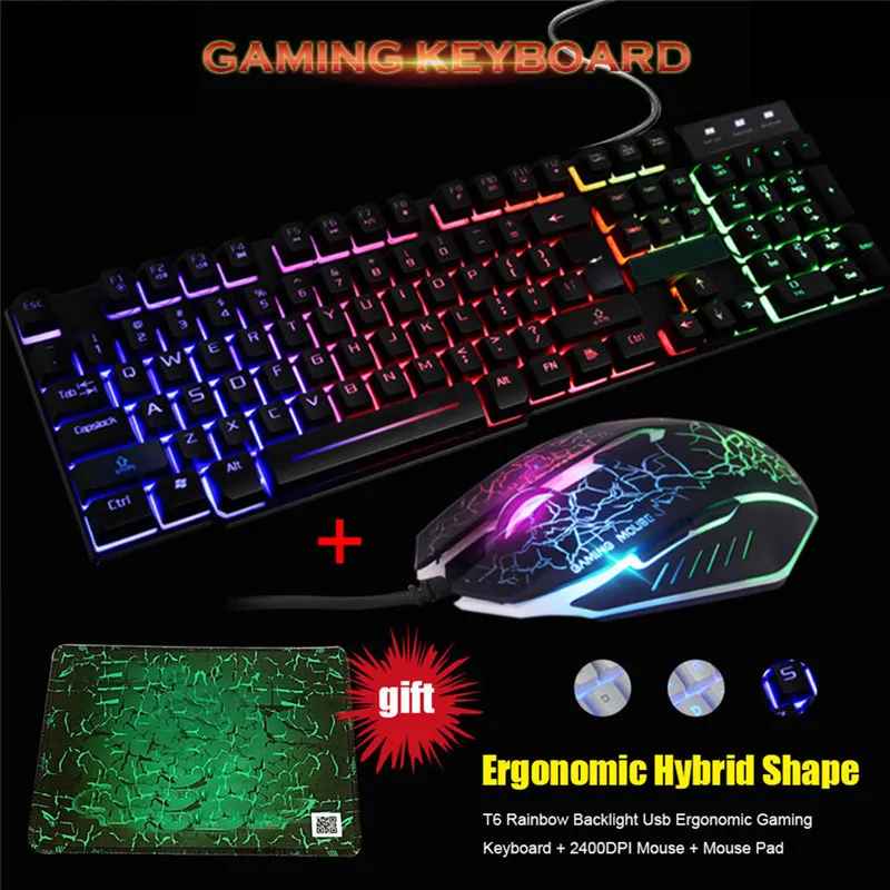 Новая Проводная мультимедийная эргономичная Usb игровая клавиатура со