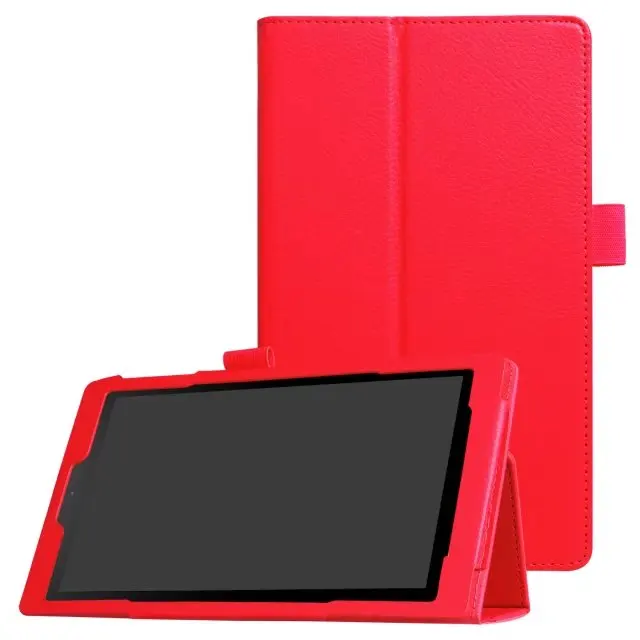 Luxury Magnetic Folio Stand Holder Lichi Skin Leather Case Protective Cover For Amazon Kindle New Fire HD 8 HD8 2017 Version 8&quot |
