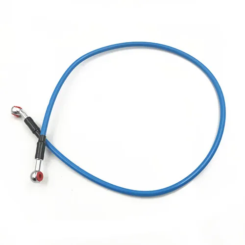 

45cm Motorcycle Brake Oil Hose Tube Line Fitting Stainless Steel Braided For Harley Honda Yamaha Suzuki Kawasaki Custom