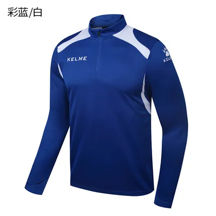 KELME мужская тренировочная куртка для бега, ветровка, баскетбольная спортивная одежда с рисунком KC004DS - Цвет: Flash Blue