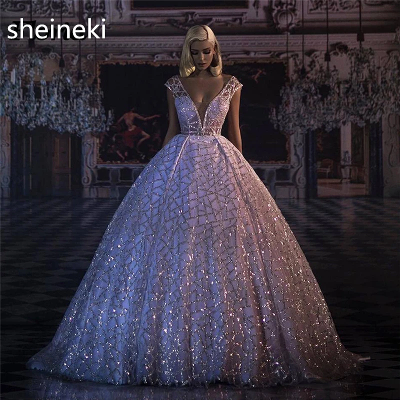 Роскошные вечерние платья в африканском стиле с блестками Vestidos Вечерние для