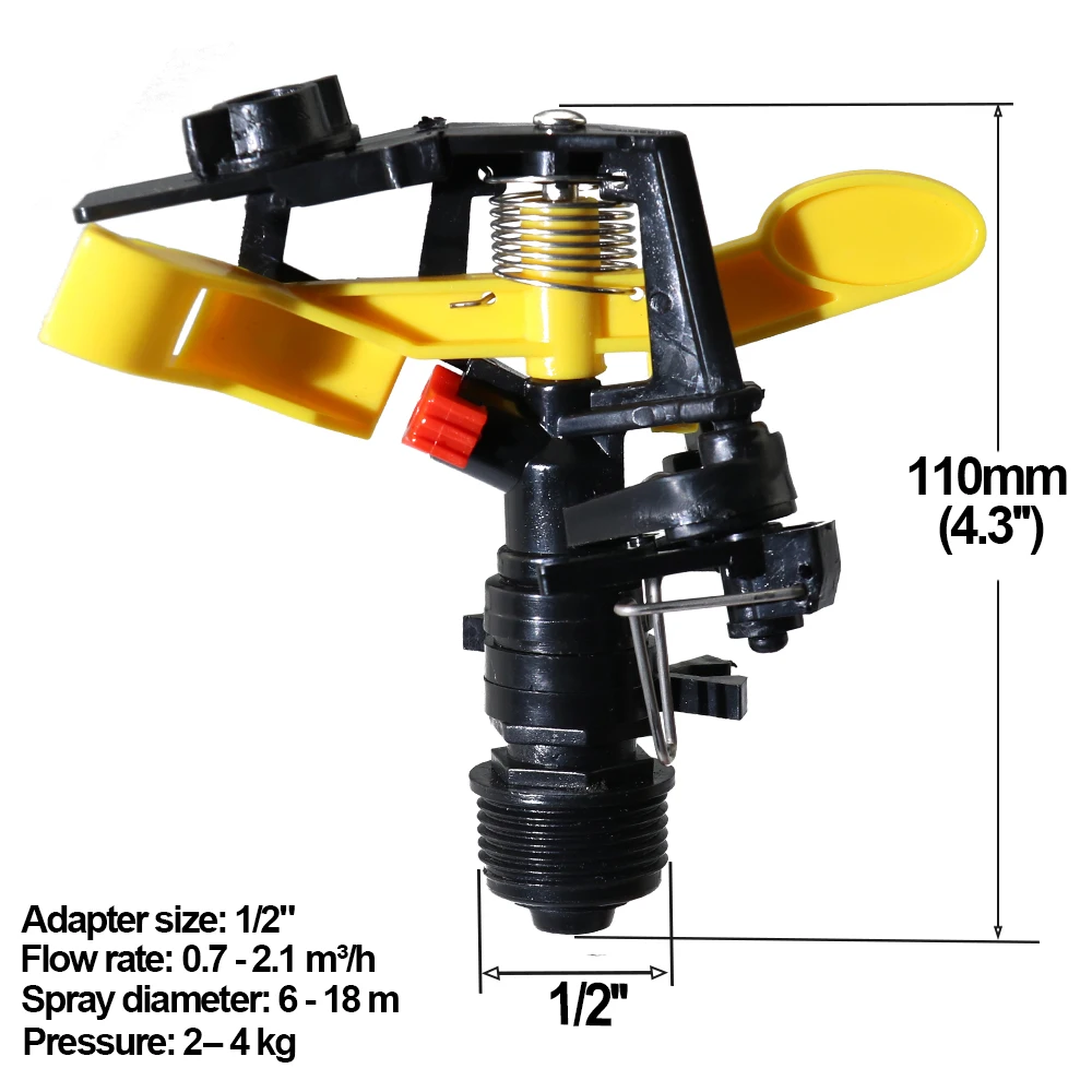 5Pcs 1/2&quot Durable Garden Sprinklers Rotating Spray Nozzle Plant Watering Drippers Sprinkler Lawn Irrigation Tools | Дом и сад