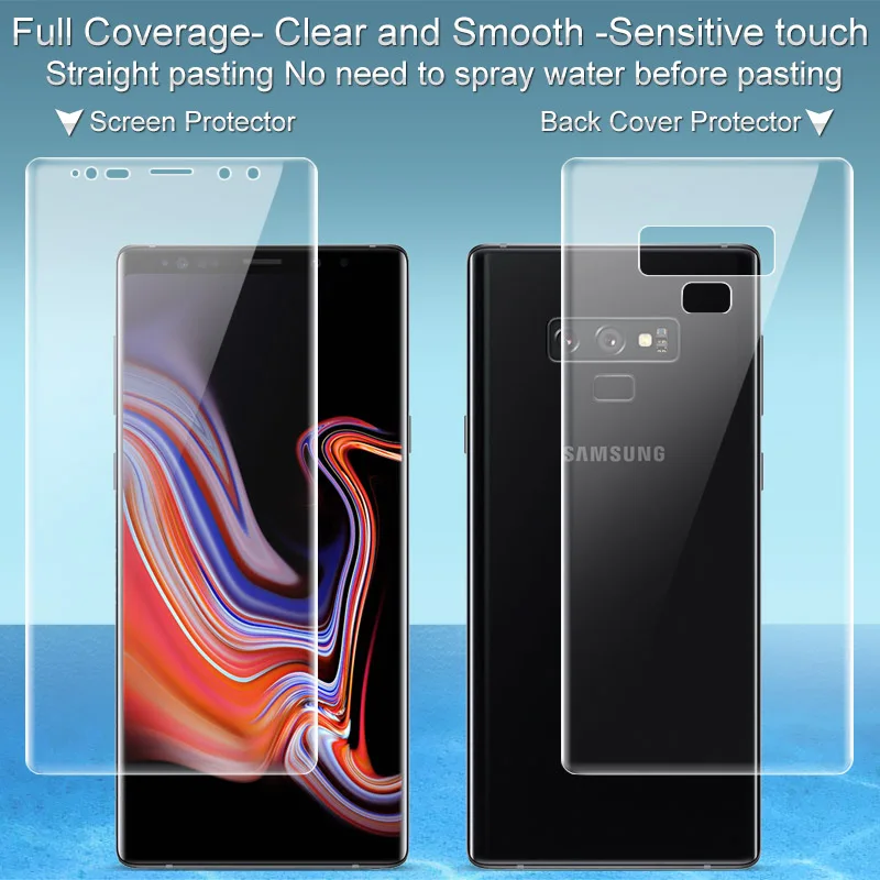 Гидрогелевая пленка imak 3 III для Samsung Galaxy Note 9 Защитная задней передней и панели
