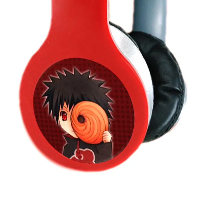 Uchiha Obito Аниме Наруто мультфильм наушники с логотипом custom EXO игровая гарнитура стерео наушники с микрофоном для мобильного телефона Mp3 PC подарок - Цвет: Uchiha Obito