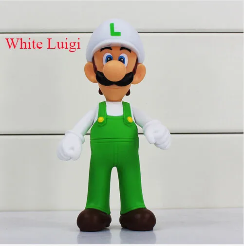 Free Shipping Super Mario Figure Toy Luigi PVC Doll Toys Fire Action Figures For Gift | Игрушки и хобби