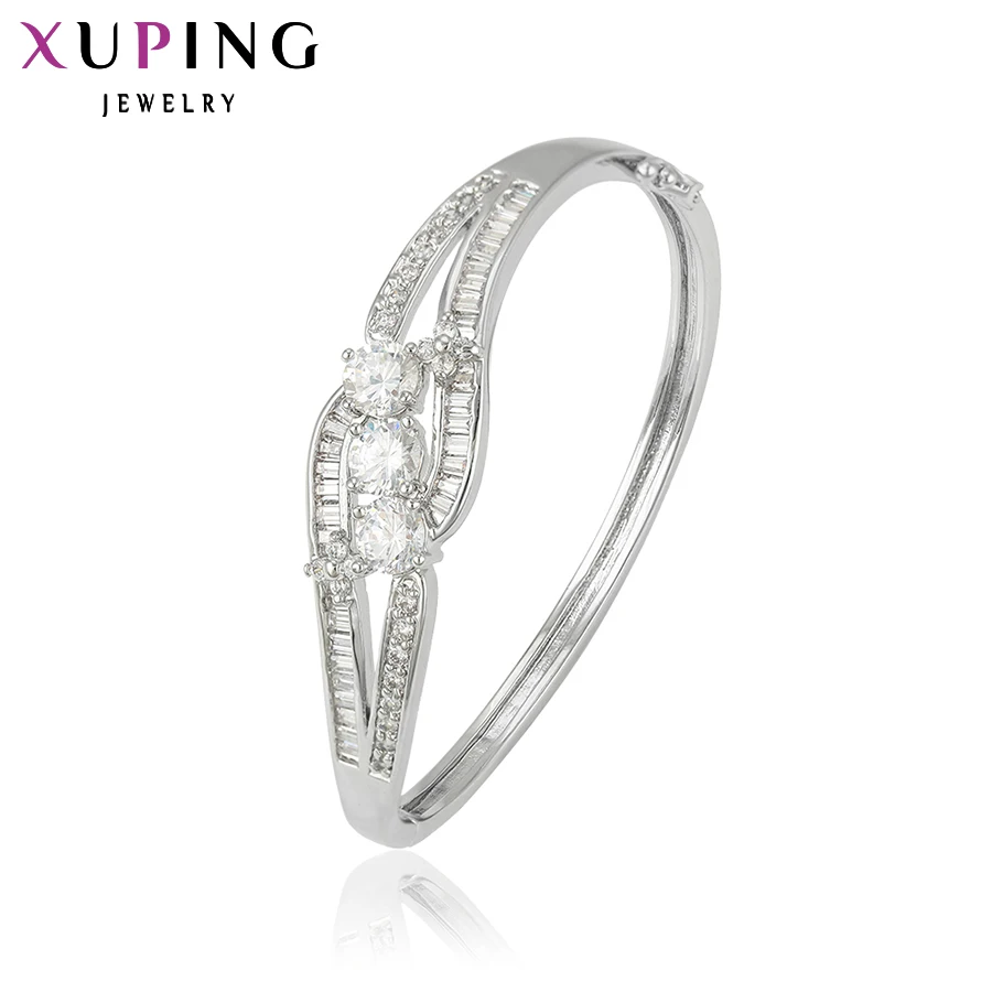 Роскошный браслет Xuping очаровательный дизайн синтетический кубический цирконий