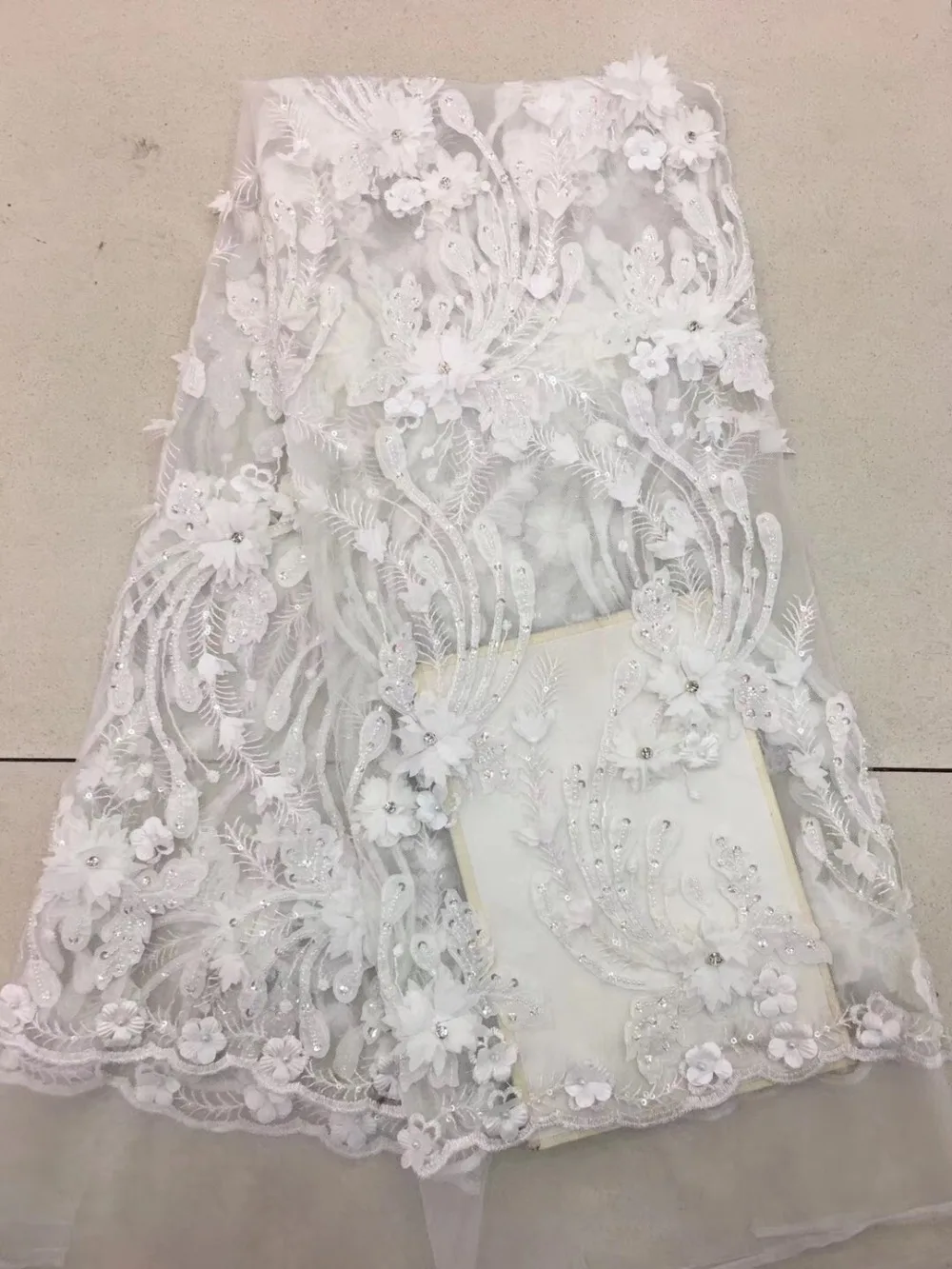 Красивая цветная кружевная ткань для женщин цветок тюль африканская 3D цветы