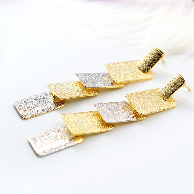 Ювелирные изделия Sunny Jewelry модные ювелирные 2021 длинные квадратные серьги