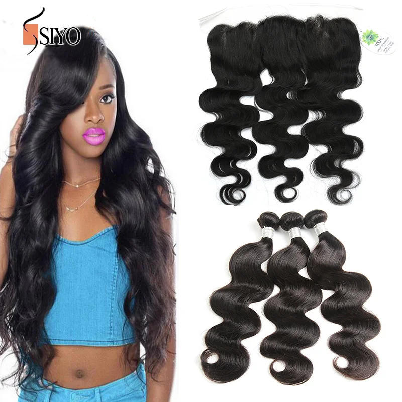 7А Перуанский Кружева Фронтальная Закрытие С Связки Объемная Волна Пучки