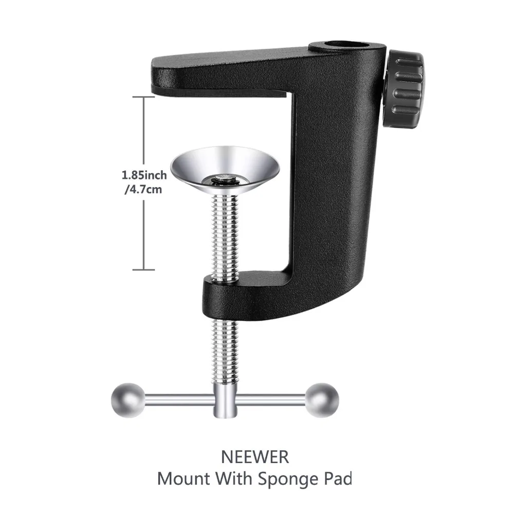 Neewer USB микрофон с подвеской ножничный кронштейн/амортизатор/монитор наушники/поп-фильтр/USB кабель/настольный монтажный зажим