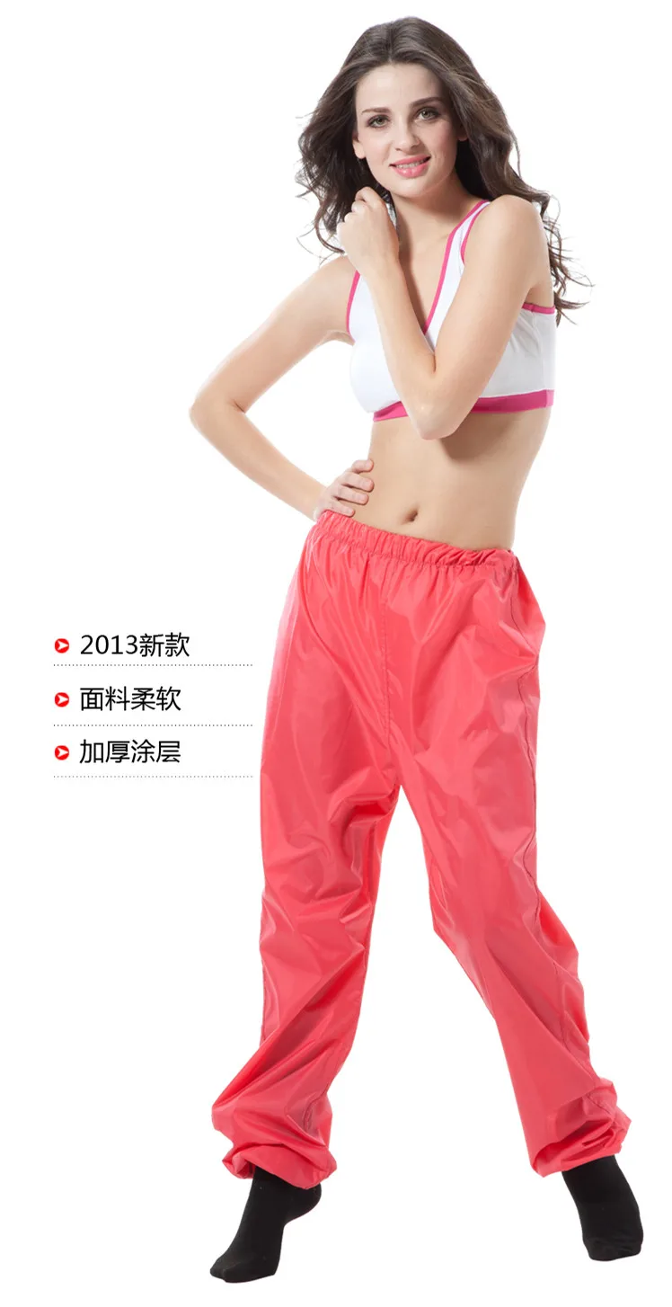 orange red pants Стильный спортивный костюм для взрослых, гимнастический купальник для похудения, пот, потливость, штаны, брюки - Цвет: orange red pants