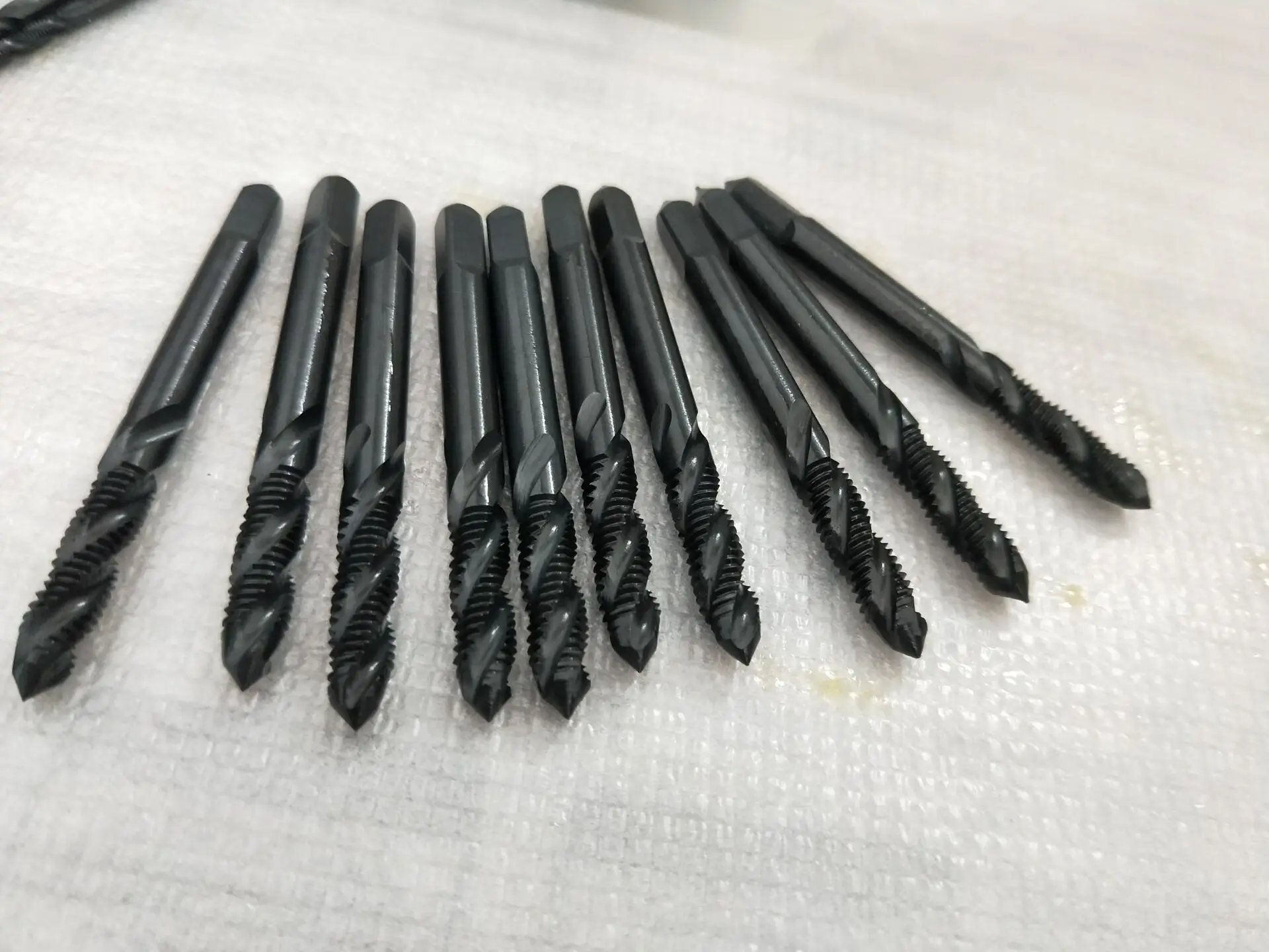 7pc/lot Black Thread Tap Drill Metric Hss Spiral Fluted Machine Screw M3 M4 M5 M6 M8 M10 M12 Pointed Taps | Инструменты