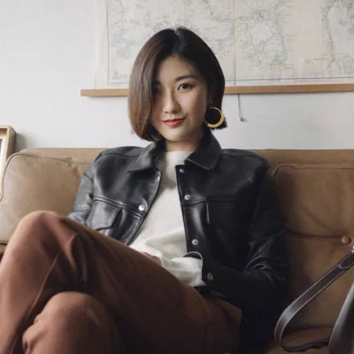 Tao Ting Li Na New Fashion Genuine Sheep Leather Jacket G17