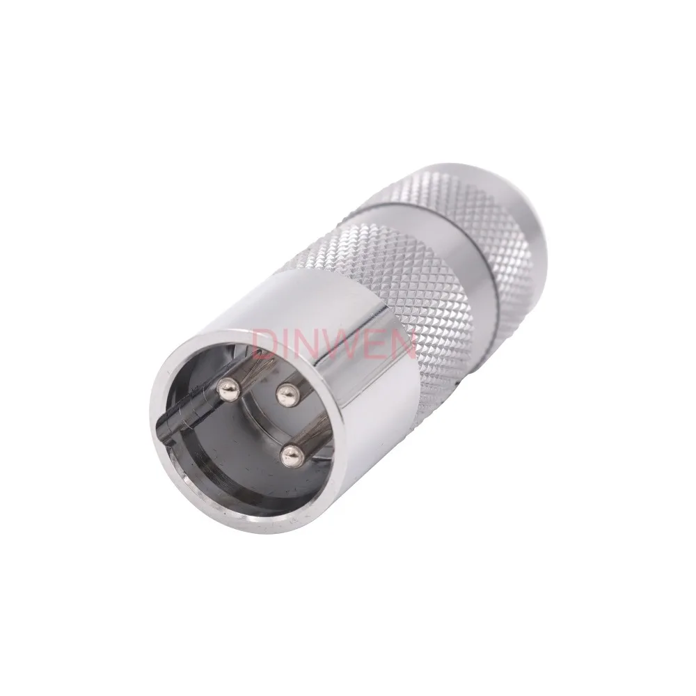 Выборг 99.998% Чистая медь 3PIN Мужской Женский XLR разъем Jack Hifi аудио микрофонный кабель адаптер баланса 24K покрытие золотом и родием