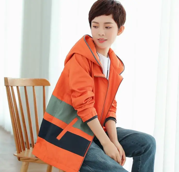 

Новинка 2018, Женское пальто на весну и осень, свободная ветровка большого размера, повседневный Топ