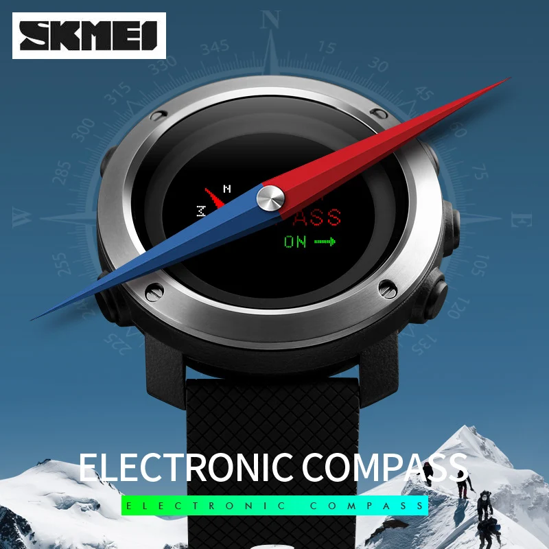 SKMEI Роскошные Брендовые спортивные часы с шагомером органический светодиодный