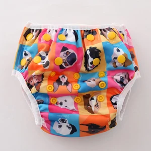 JinoBaby подгузники для детей купальный подгузник один размер купальный подгузник для NB-24Months - Цвет: Doggies Party