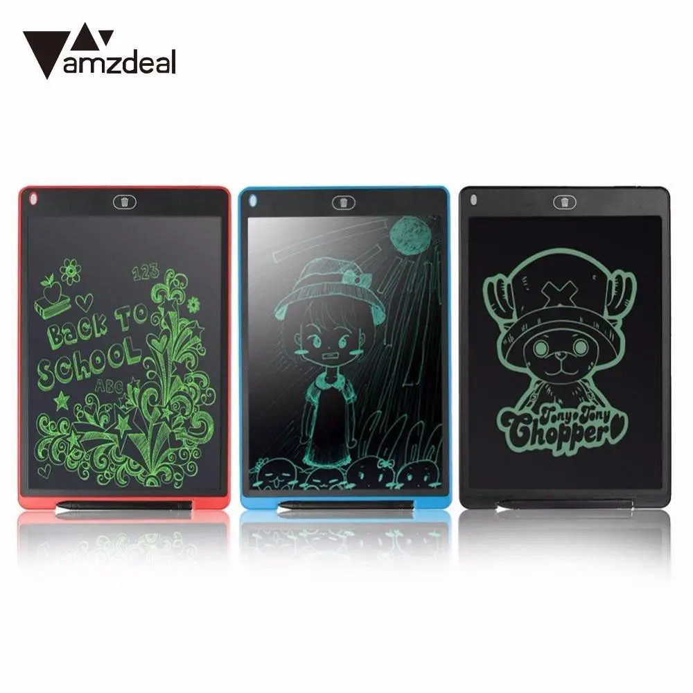 Amzdeal 12 ''ЖК дисплей записи Планшеты цифровой рисунок grafic почерк дети Чертёжные