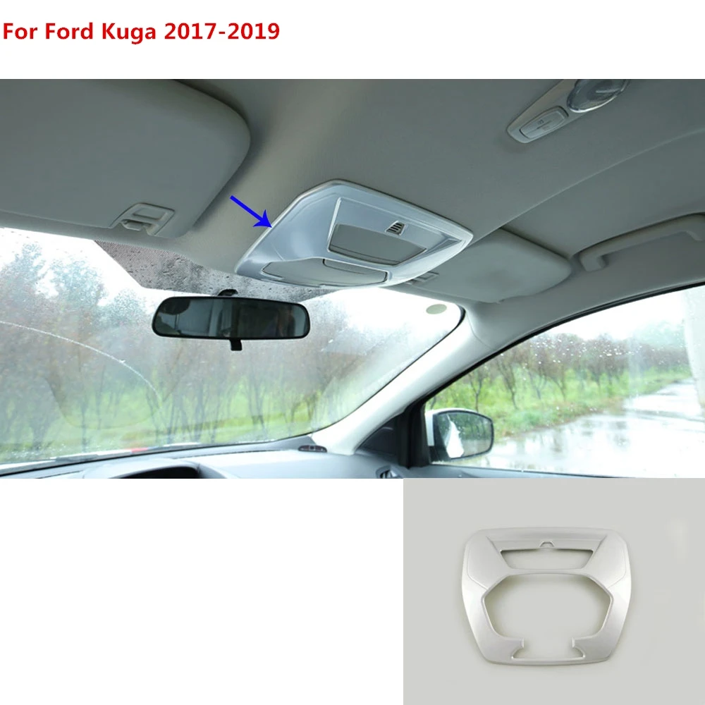 Для Ford Kuga 2017 2018 2019 автомобильный Стайлинг палка ABS Серебряная Передняя головка