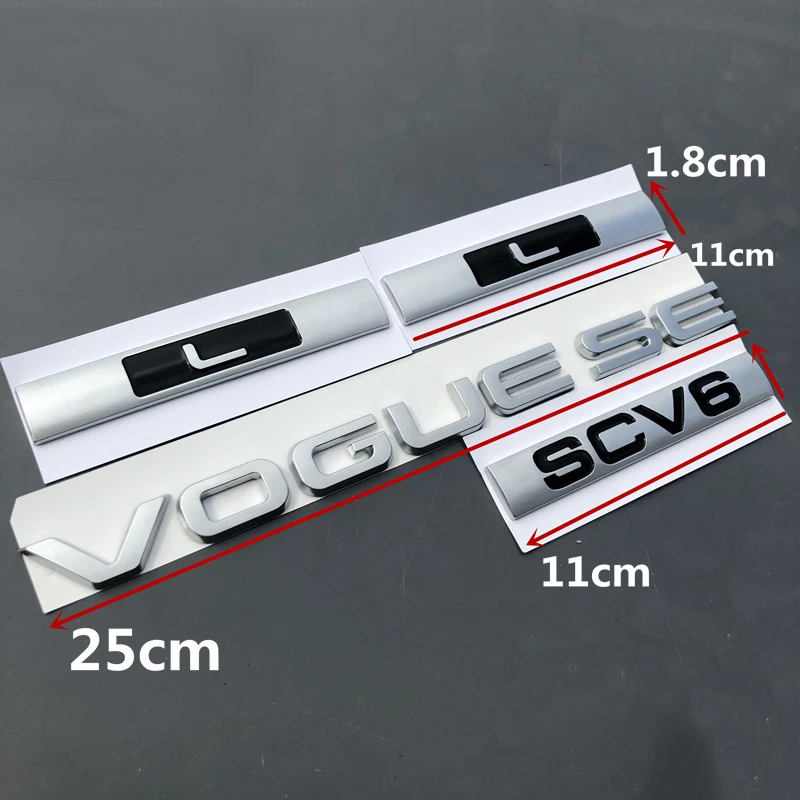 L SCV6 SDV8 Эмблема письмо логотип для Range Rover VOGUE VOGUESE драйвера расширенное издание