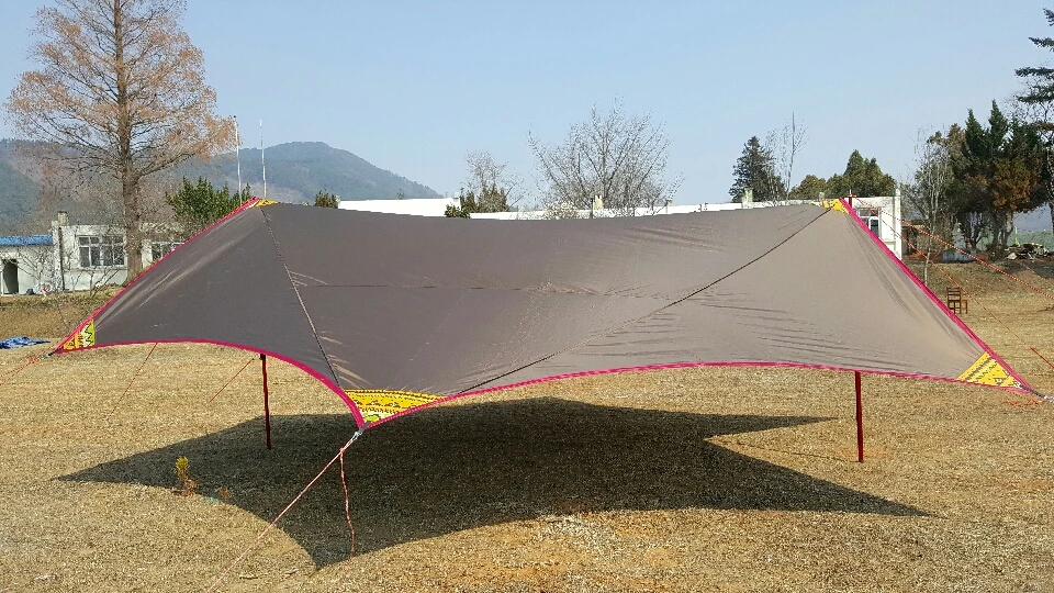 COBO Супер Открытый водонепроницаемый Семейный Кемпинг Recta TarpTent Shelter черное покрытие для 10 человек