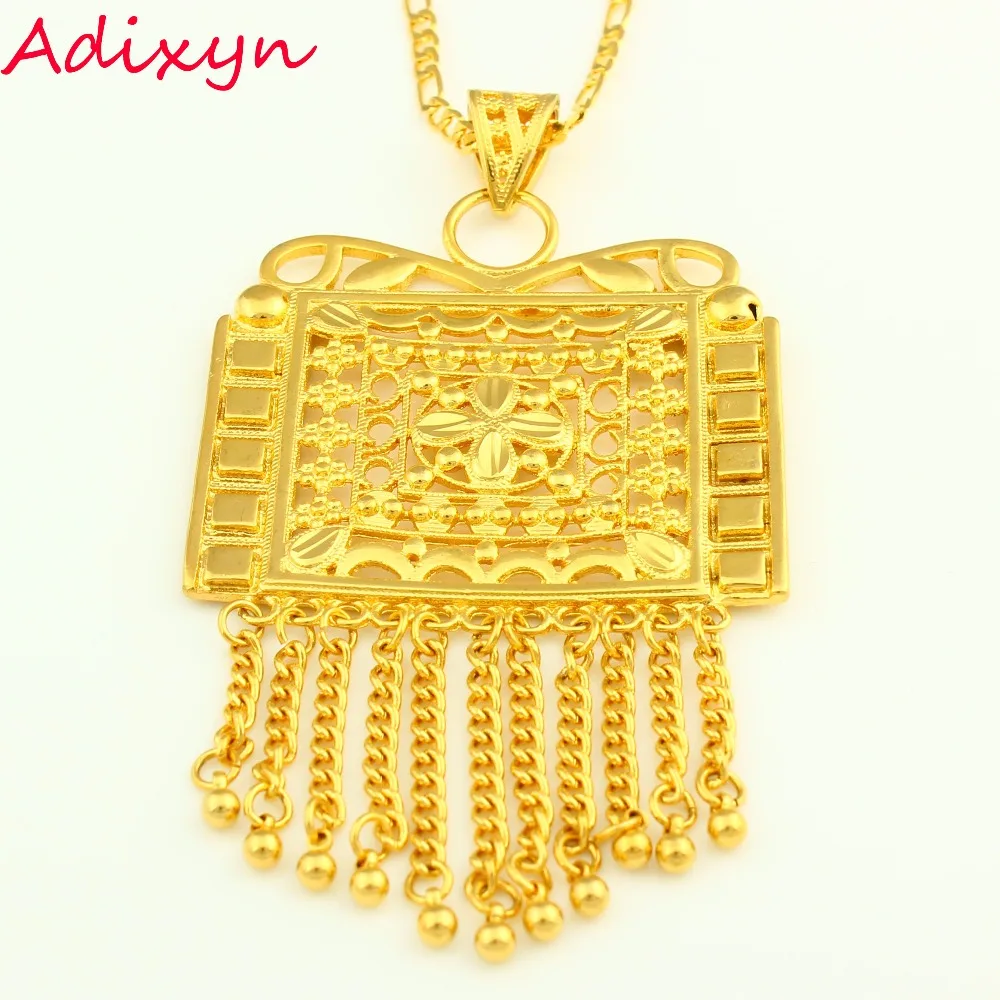 Новый преувеличенный кулон ожерелья для женщин и мужчин золотого цвета