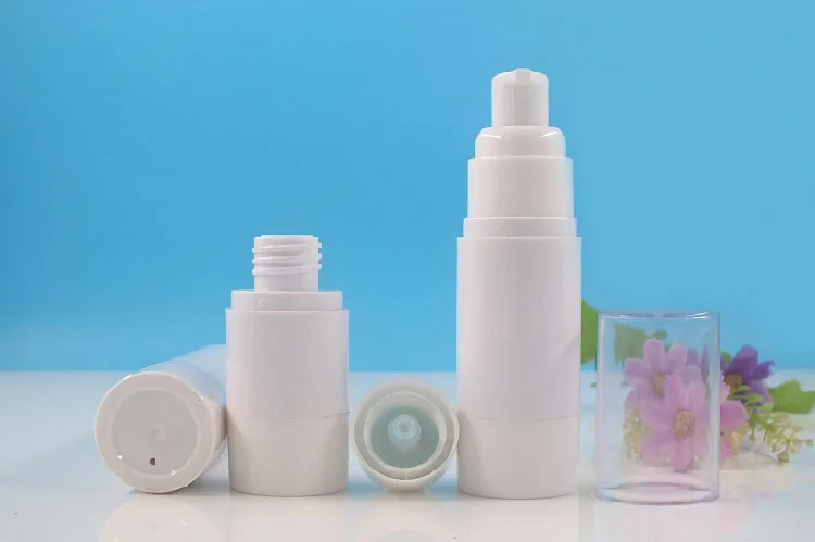 50ML white plastic airless bottle lotion/emulsion/eye serum/liquid foundation/whitening essence/sunscreen cosmetic packing | Красота и