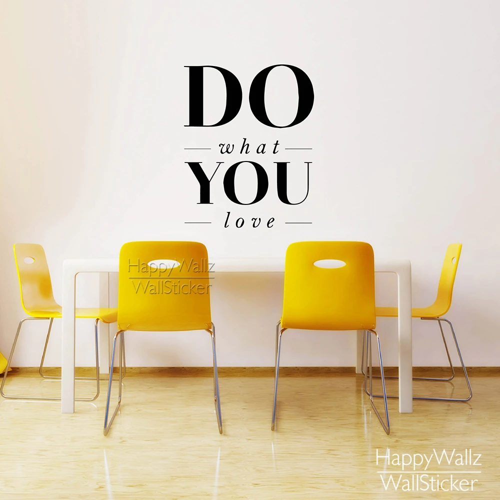 

Do What You Love Quote Wall Sticker Inspirational Quote Wall Decal DIY Removable Easy Wall Art 576Q