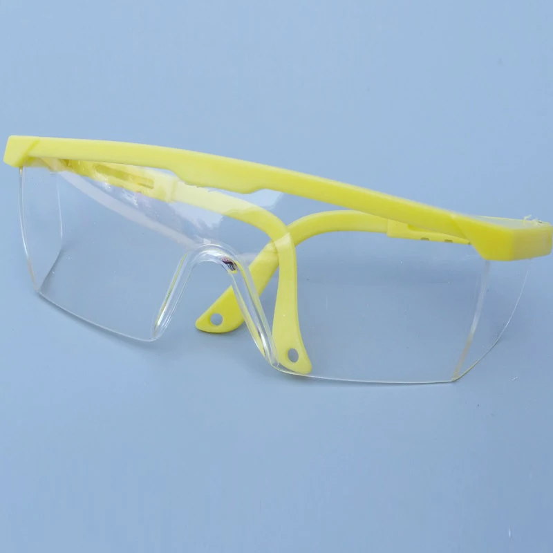 Only Yellow Glasses Красочные модные безопасные очки для работы Водонепроницаемая прозрачная очки страйкбол очки Регулируемые очки - Цвет: Only Yellow Glasses