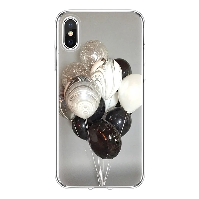 Wolf for iPhone 4S 5 5S SE 6 S 7 8 Plus Funda Coque Soft For 7plus 8plus X XR balloon Cover TPU Xs Max case |