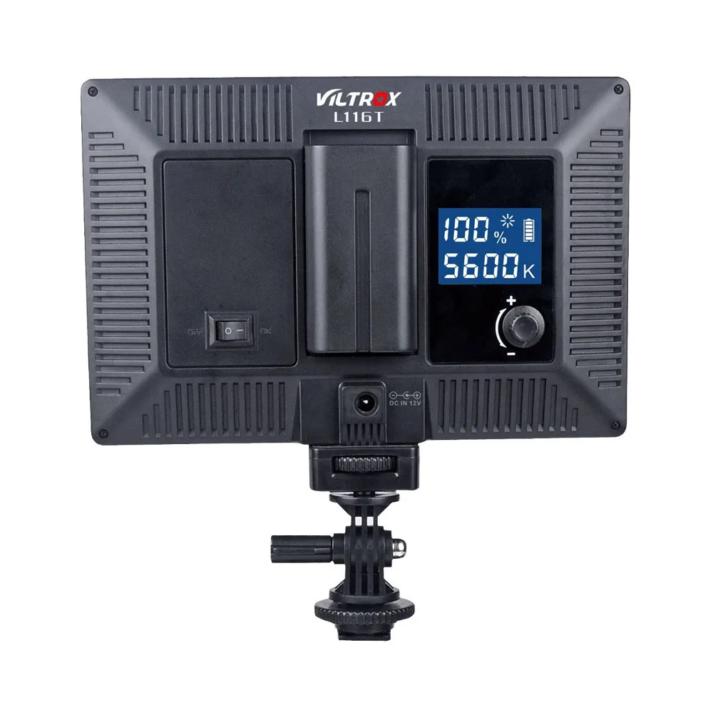 Viltrox L116T светодиодный светильник для фотосъемки видеосъемки ЖК-дисплей панель
