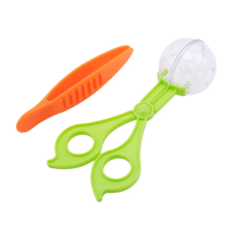 Kit de juguete de exploraci&oacute;n de Naturaleza de pl&aacute;stico para ni&ntilde;os, herramienta de estudio de plantas e insectos, tijeras de pl&aacute;stico, abrazadera y pinzas-0