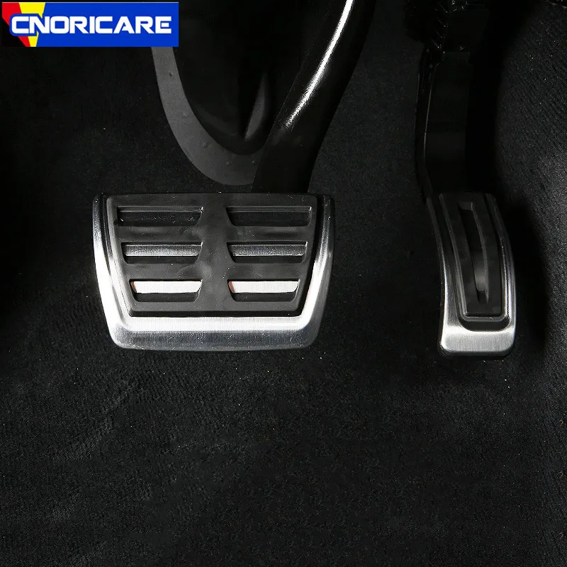 

Car Accelerator Brake Pedal Decoration Sticker Trim For Porsche Cayenne 2018 Stainless Steel Interior Modified Accessories