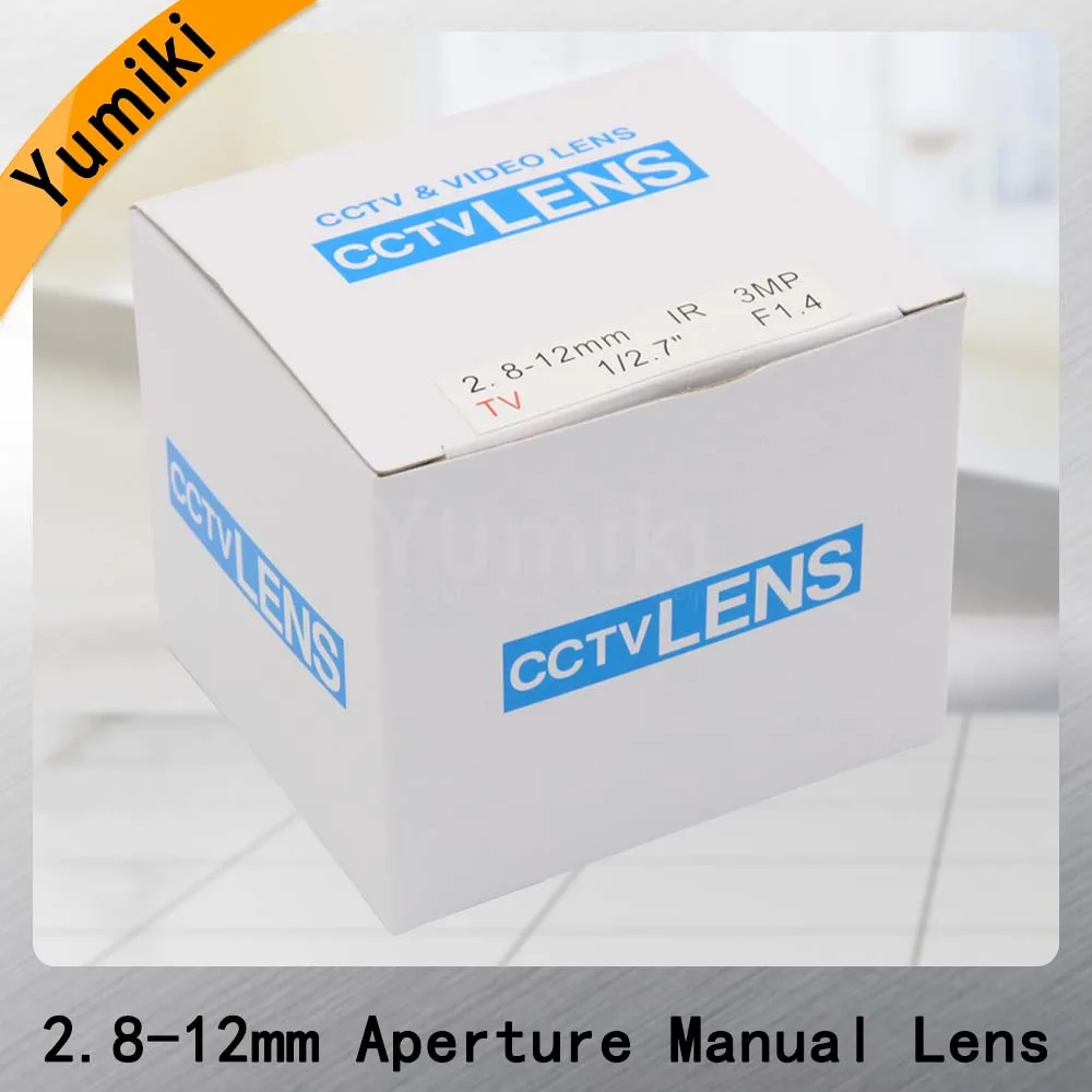 HD 3mp 2 8 12 мм объектив cctv CS ручной фокусный ИК 1/2. 7 &quot1:1. 4 для безопасности ip