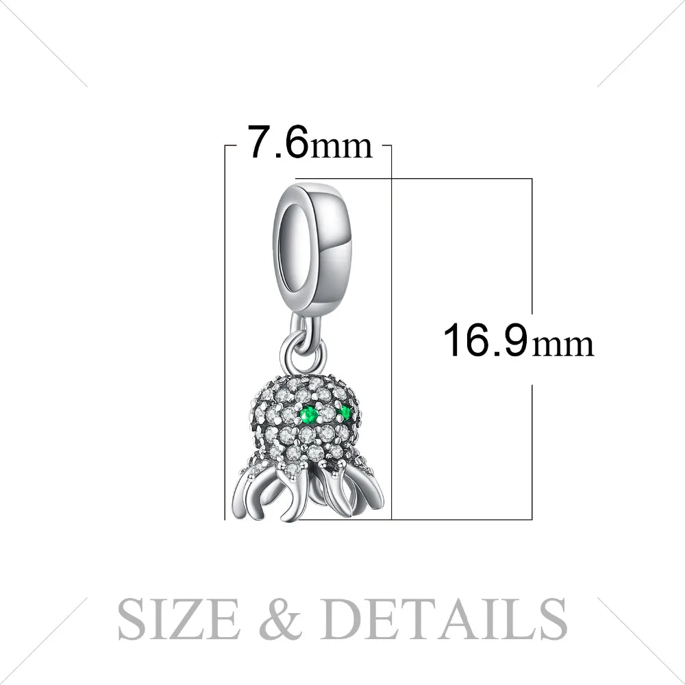 JewelryPalace Осьминог серебряные бусины 925 пробы Подвески Серебро оригинал для