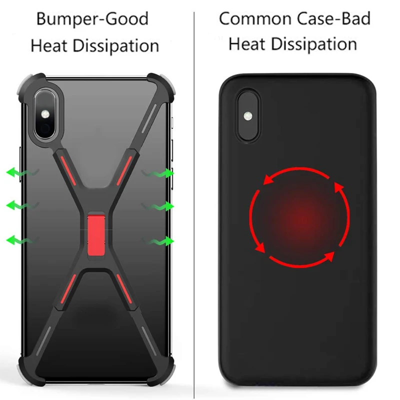 Совместимый для XS Max угловой бампер, металлический чехол с пряжкой без блокировки сигнала противоударный чехол-рамка