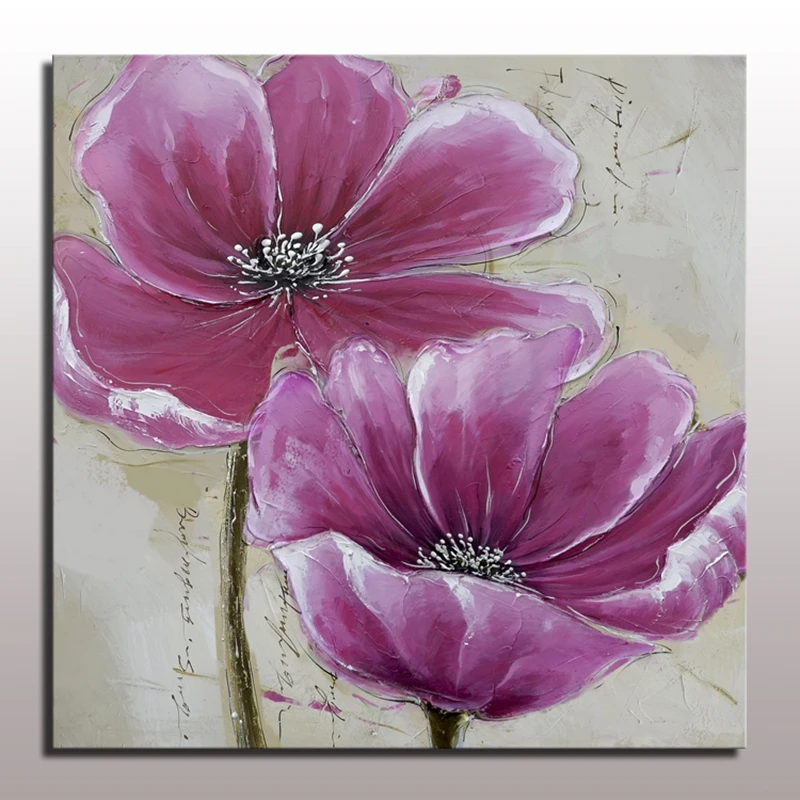 Цветы на стену для гостиной декоративные 100% ручная роспись Масляные картины