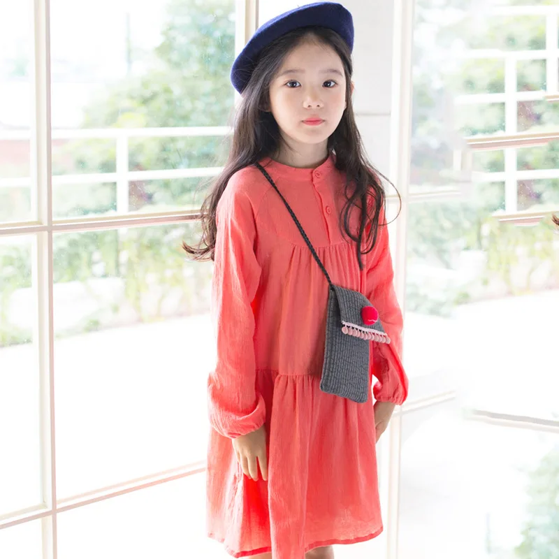 Осеннее платье для малышей платья принцессы с длинными рукавами девочек одежда