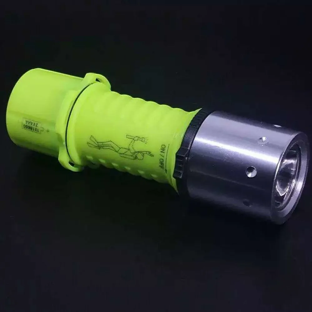 1200LM CREE T6 светодиодный водонепроницаемый подводный фонарик для Аквалангиста, фонарик для дайвинга, световой фонарик для дайвинга, светодиодный фонарик