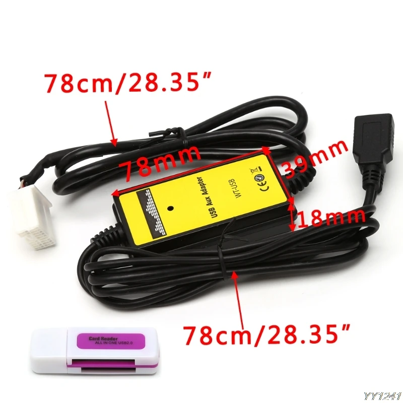 Автомобильный комплект MP3 аудио интерфейс SD AUX USB кабель для передачи данных адаптер cd-чейнджер для Honda Acura интерьерная Автомобильная электроника-G6KC