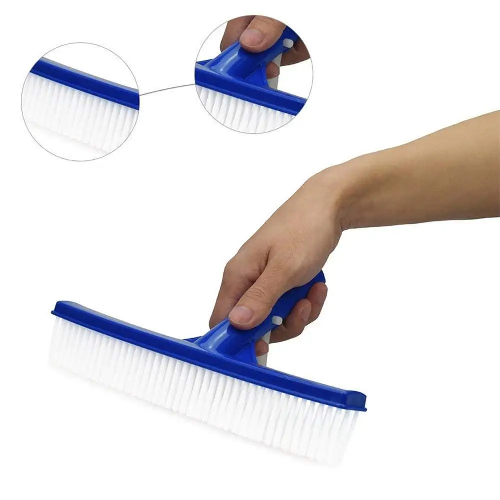 

10inch Curved Swimming Pool Cleaning Brush Algae Floor & Wall Handheld Tools