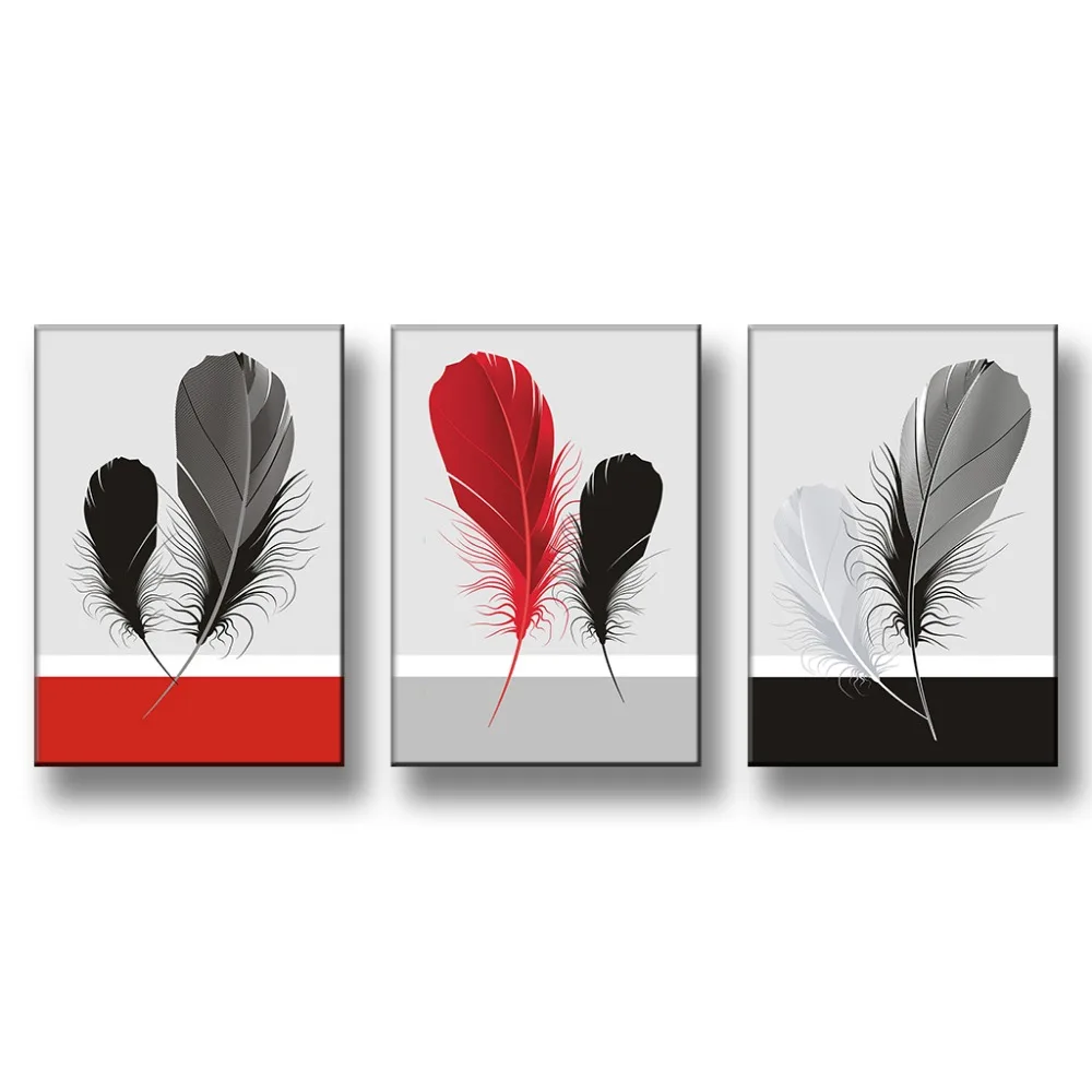 3 шт. Декоративные плакаты с изображением перьев|prints painting|print painting on canvaspaintings canvas |