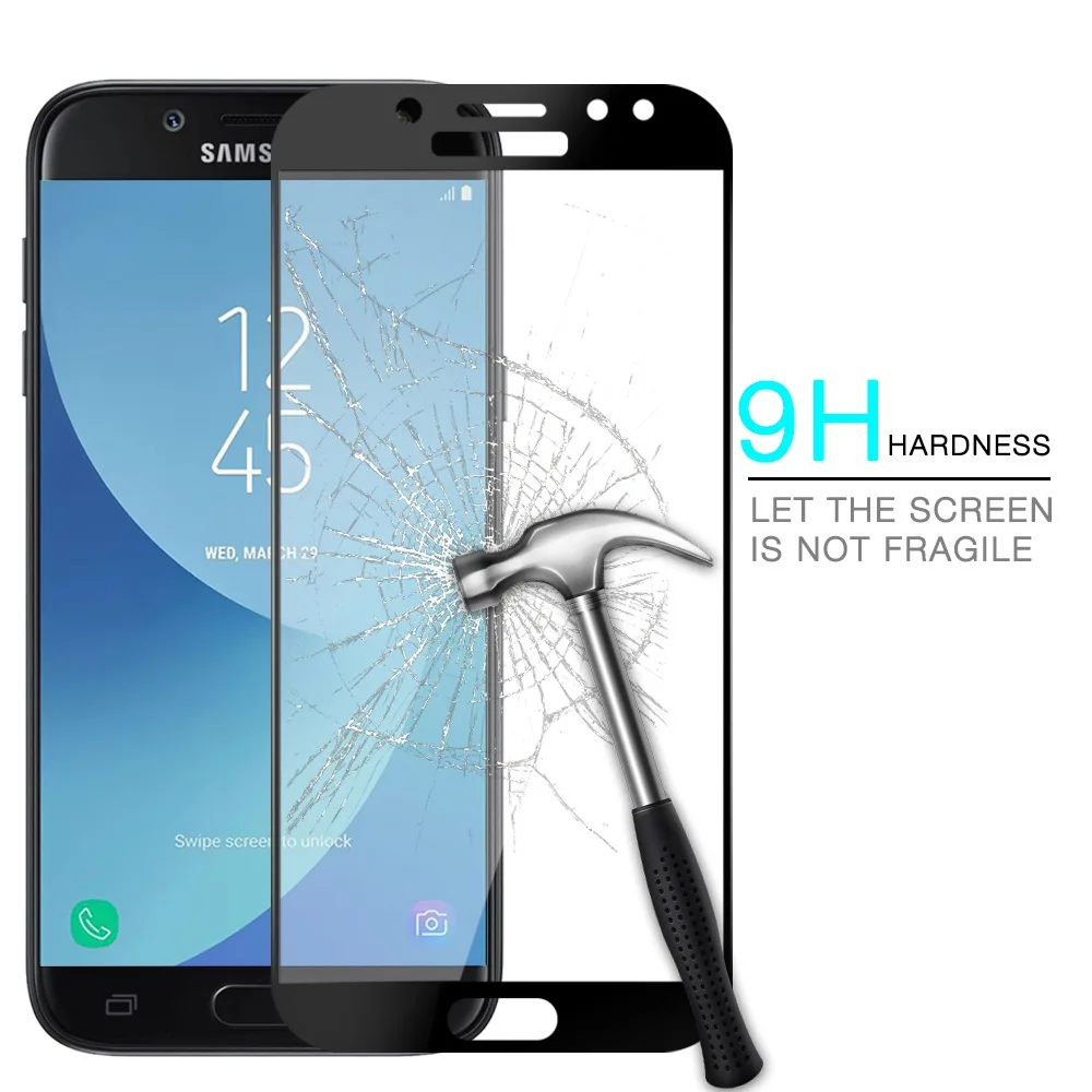 Закаленное стекло для Samsung Galaxy A7 A5 A3 J3 J5 J7 2017 Защитная стеклянная пленка a7 2018