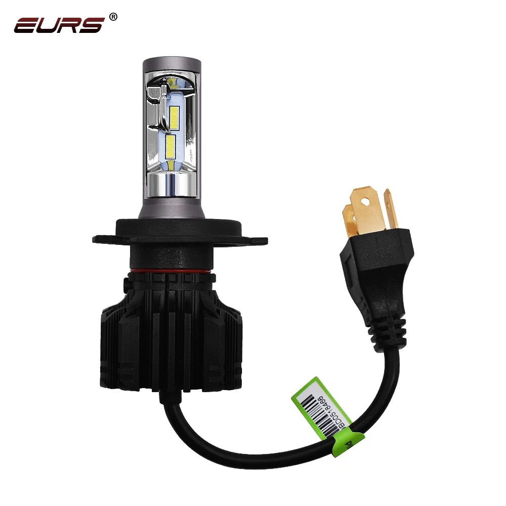 EURS CSP h7 светодиодные лампы h4 фары автомобиля 8000LM 50 Вт 6500 к авто h1 h3 H11 led 9005 9006 hb4 h13 9012