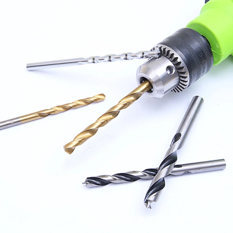 16 шт. сверла с титановым покрытием HSS высокоскоростные стальные Сверла Набор