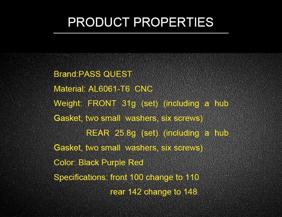 Передача QUEST Boost HUB конверсионный комплект аксессуары для велосипедных ступиц