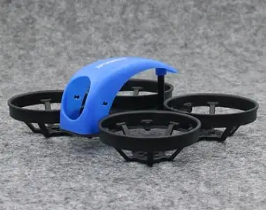 blue hood-black 1 компл. Spcmaker мини КИТ 78 мм бесщеточный FPV Рамка w/40 мм весло защитное кольцо с капот камеры для радиоуправляемого дрона запасные части DIY - Цвет: blue hood-black