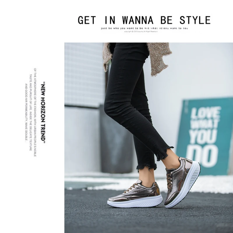BALTROP Chic Isure Rocker Women Winter zapatos balancines mujer Women Single Shoe PU Painted Thick Bottom British Wind Lady Shoe