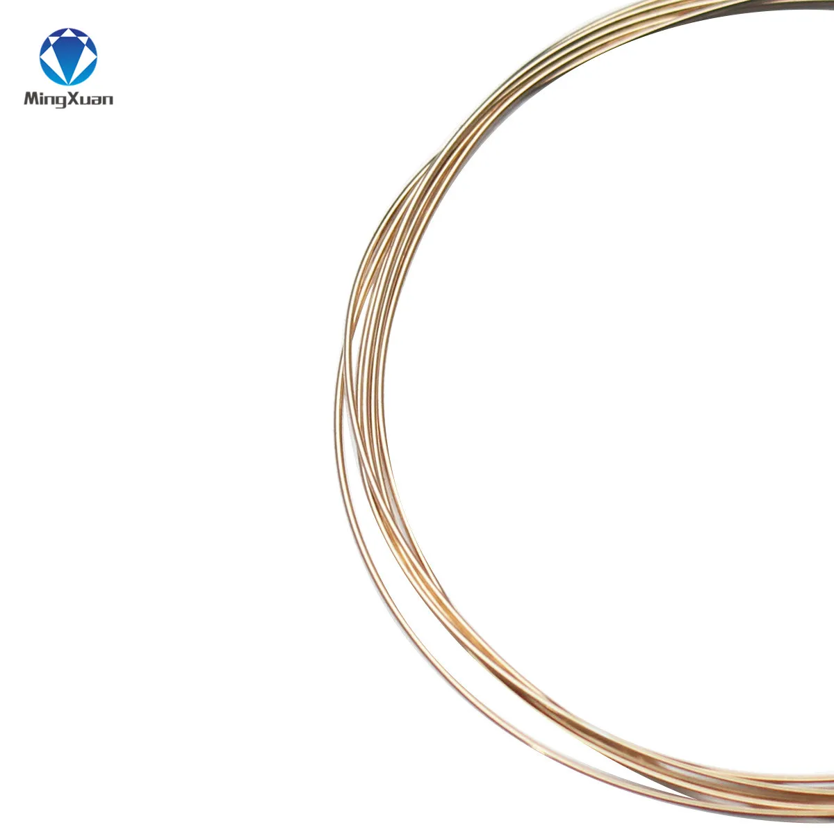 RoseGold MINGXUAN, 1 метр, твердая серебряная проволока, 925 пробы, серебряная, для бисероплетения, ювелирная нить, нить, коннектор, аксессуары, 0,3-1 мм Диаметр - Цвет: RoseGold