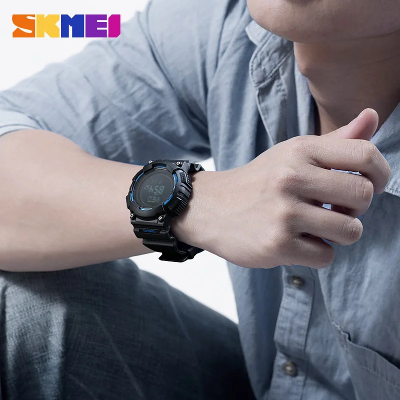 

Digital Watch Men 2019 SKMEI Brand Outdoor Sports Waterproof Compass Wrist Watch Men Women Clock Relogio Masculino zk20 1259